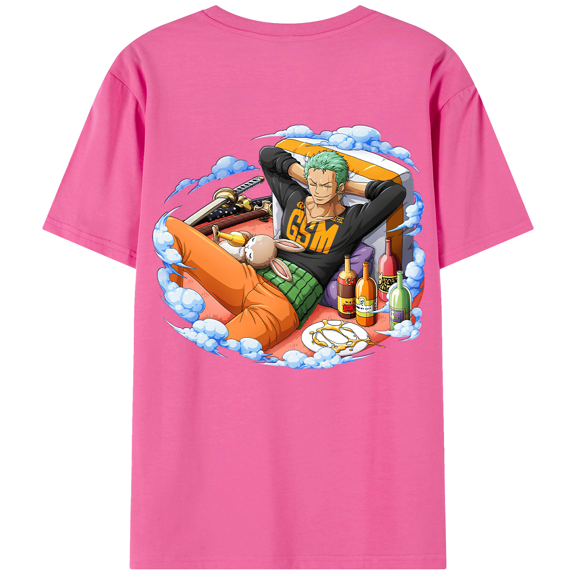 ワンピース ロロノア・ゾロ ONE PIECE Roronoa Zoro レディース半袖Tシャツ(バックプリント)